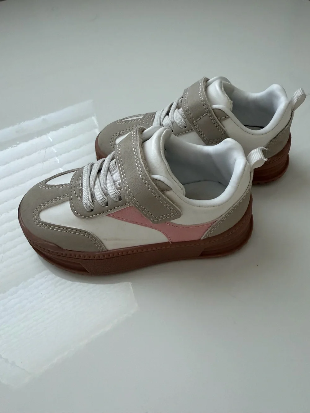 Carter's Pink White Toddler Girl Sneakers - size 6.
